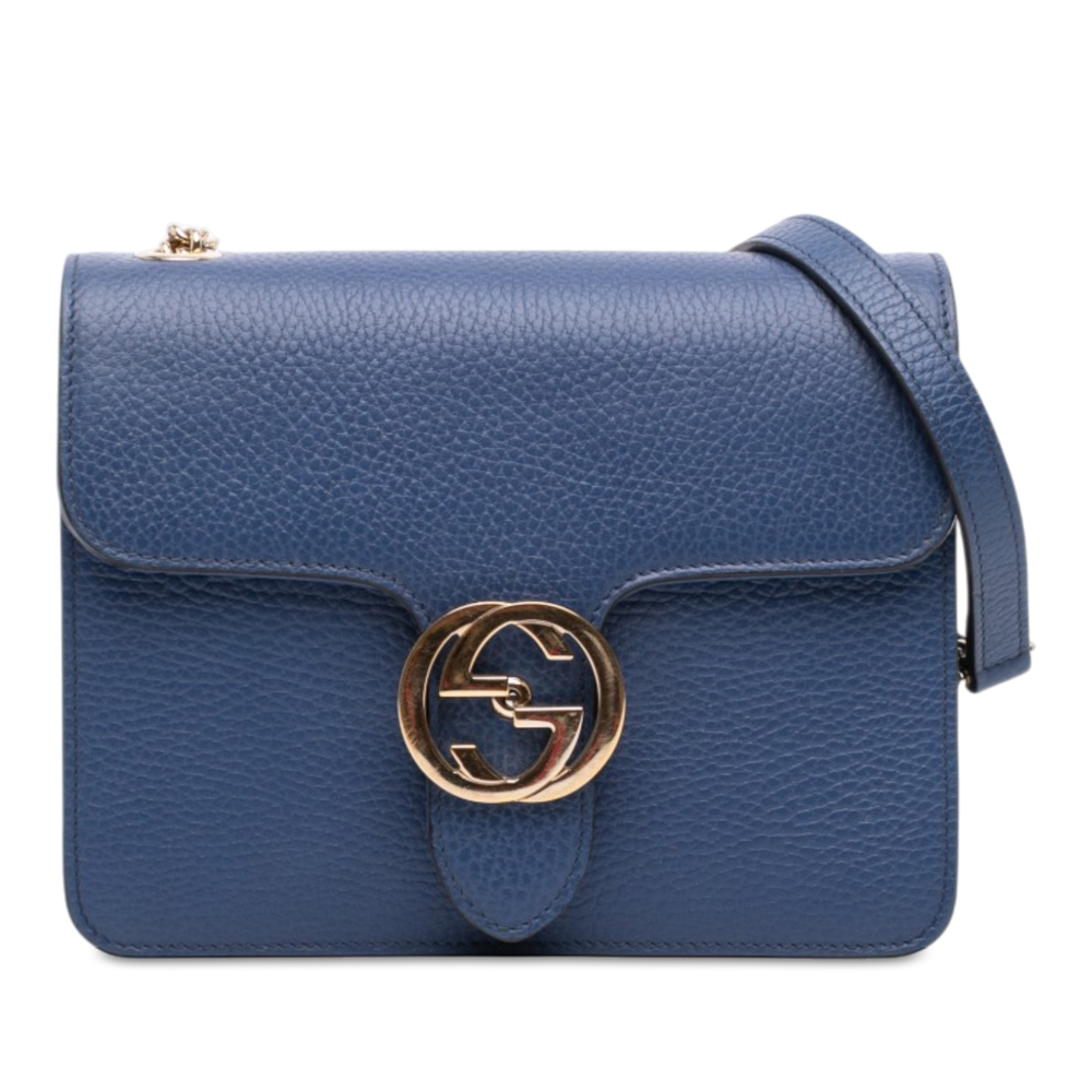 Pre-Loved Gucci Small Dollar Calfskin Interlocking G Crossbody